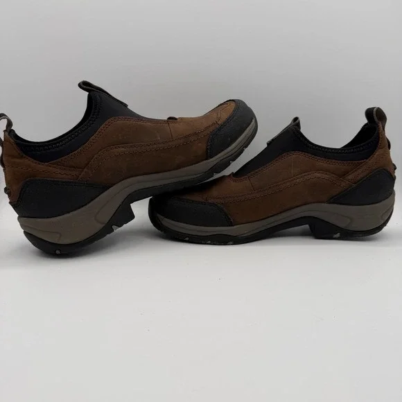 Ariat Terrain Ease H2O Boots Women 9.5 Brown Waterproof Pull-On Hiking Outdoor - Picture 5 of 9